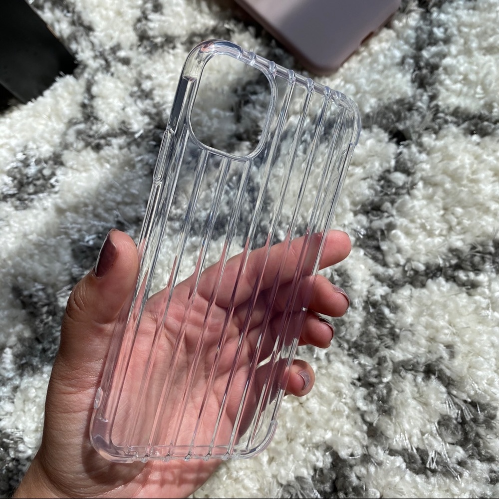 CLEAR Ribbed Jelly Case for iPhone 11